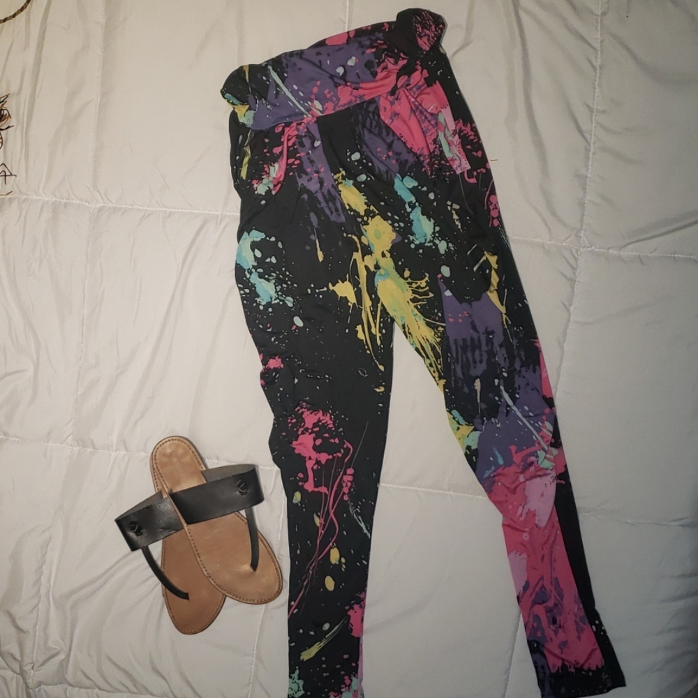 Watercolor boho pants